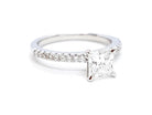 Bague Solitaire Or blanc Diamant - Castafiore