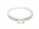 Bague Solitaire Or blanc Diamant - Castafiore