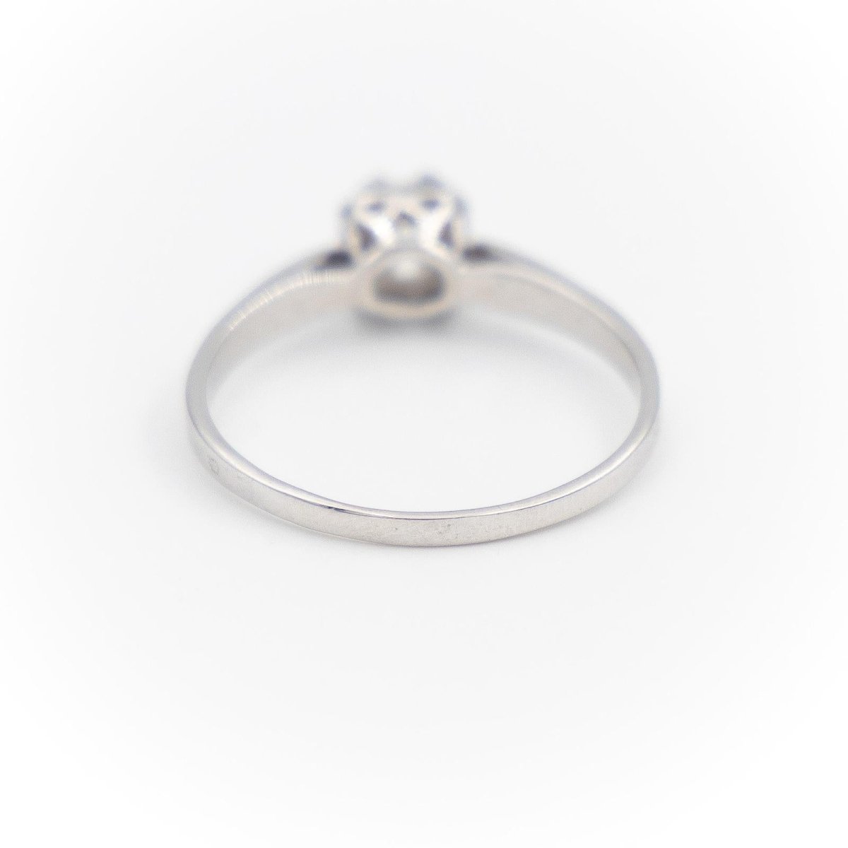 Bague Solitaire Or blanc Diamant - Castafiore