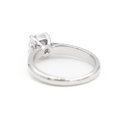 Bague Solitaire Or blanc Diamant - Castafiore