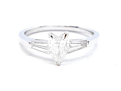 Bague Solitaire Or blanc Diamant - Castafiore