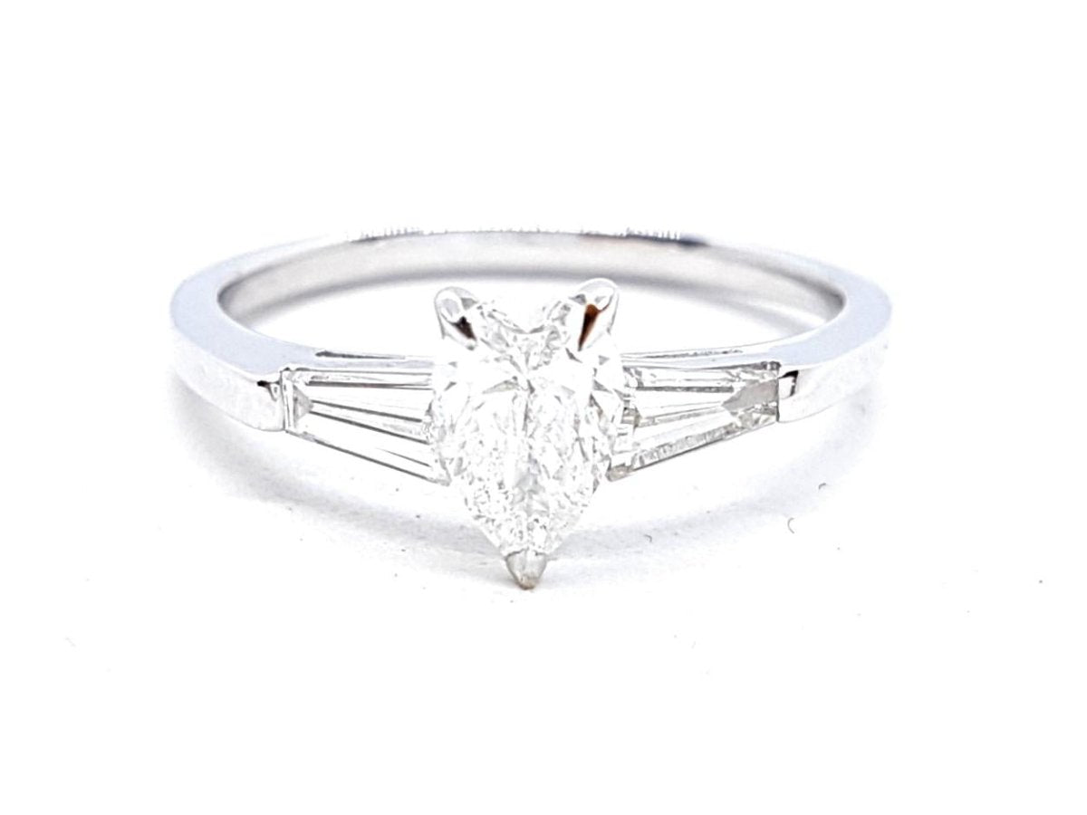 Bague Solitaire Or blanc Diamant - Castafiore