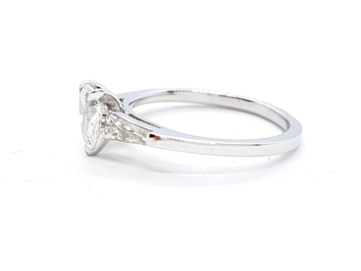 Bague Solitaire Or blanc Diamant - Castafiore