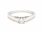 Bague Solitaire Or blanc Diamant - Castafiore