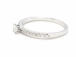 Bague Solitaire Or blanc Diamant - Castafiore