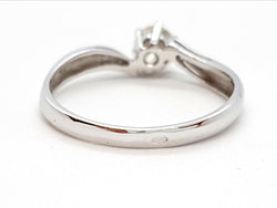 Bague Solitaire Or blanc Diamant - Castafiore