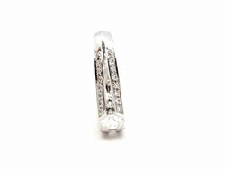 Bague Solitaire Or blanc Diamant - Castafiore