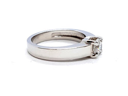 Bague Solitaire Or blanc Diamant - Castafiore