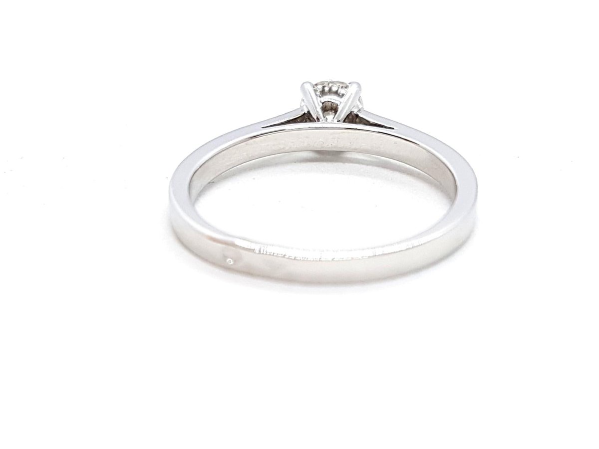 Bague Solitaire Or blanc Diamant - Castafiore