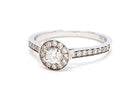 Bague Solitaire Or blanc Diamant - Castafiore