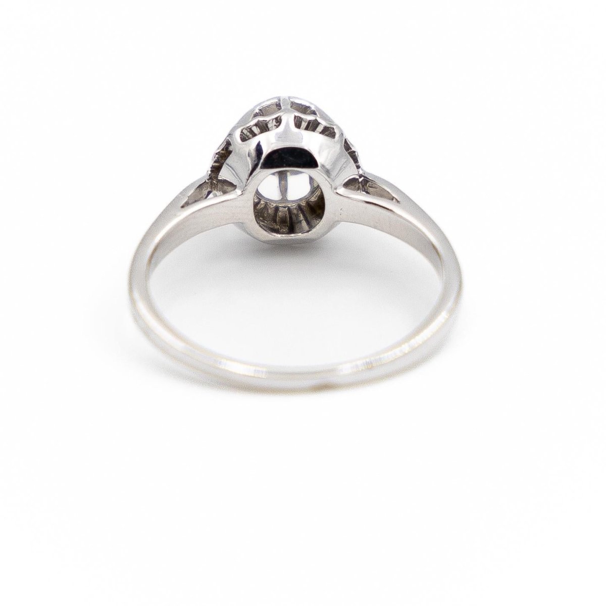 Bague Solitaire Or blanc Diamant - Castafiore