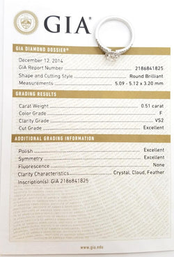 Bague Solitaire Or blanc Diamant - Castafiore