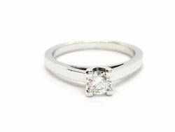 Bague Solitaire Or blanc Diamant - Castafiore