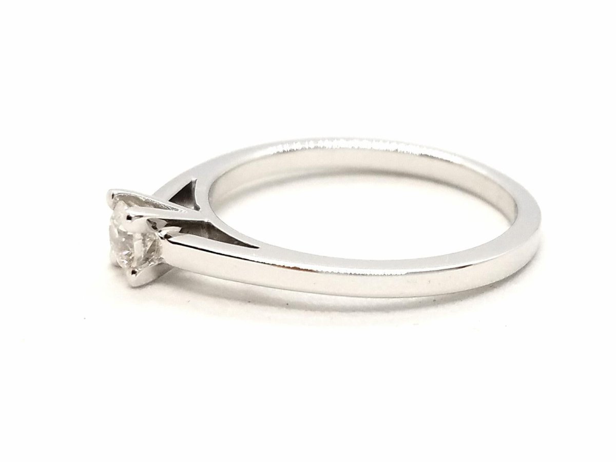 Bague Solitaire Or blanc Diamant - Castafiore