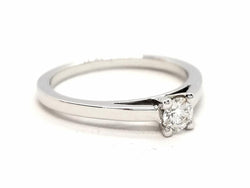 Bague Solitaire Or blanc Diamant - Castafiore