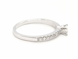 Bague Solitaire Or blanc Diamant - Castafiore