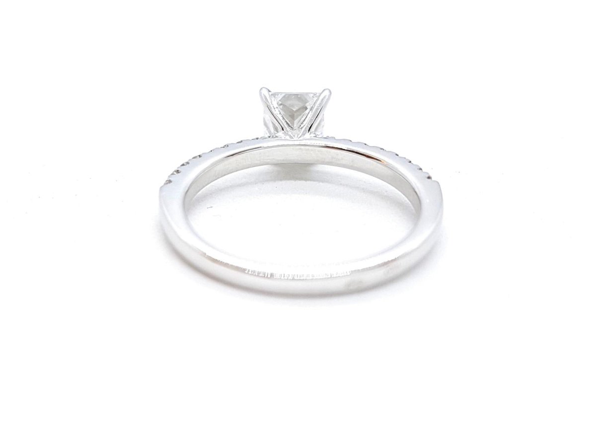 Bague Solitaire Or blanc Diamant - Castafiore
