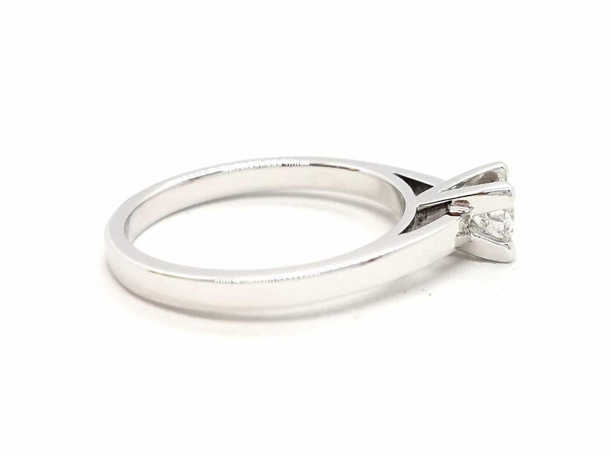Bague Solitaire Or blanc Diamant - Castafiore