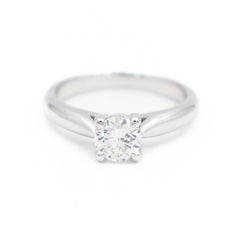 Bague Solitaire Or blanc Diamant - Castafiore