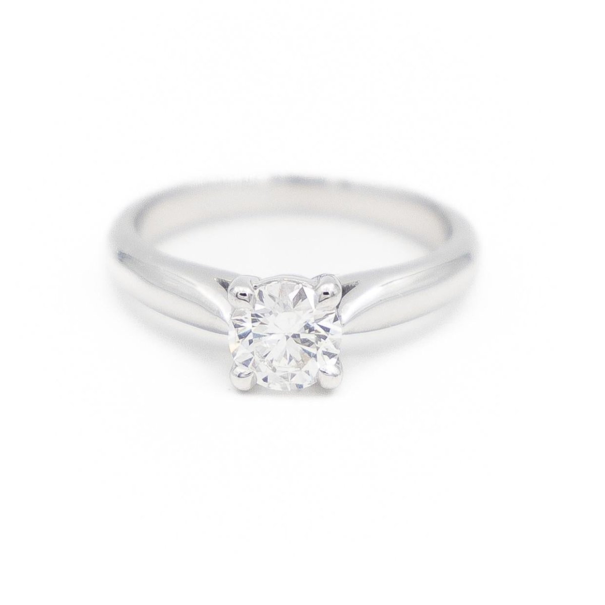 Bague Solitaire Or blanc Diamant - Castafiore