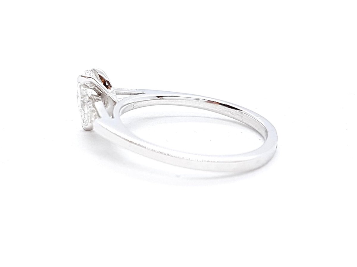Bague Solitaire Or blanc Diamant - Castafiore