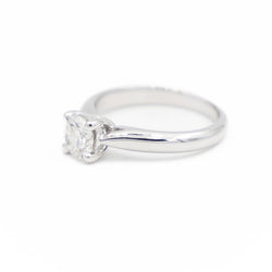 Bague Solitaire Or blanc Diamant - Castafiore