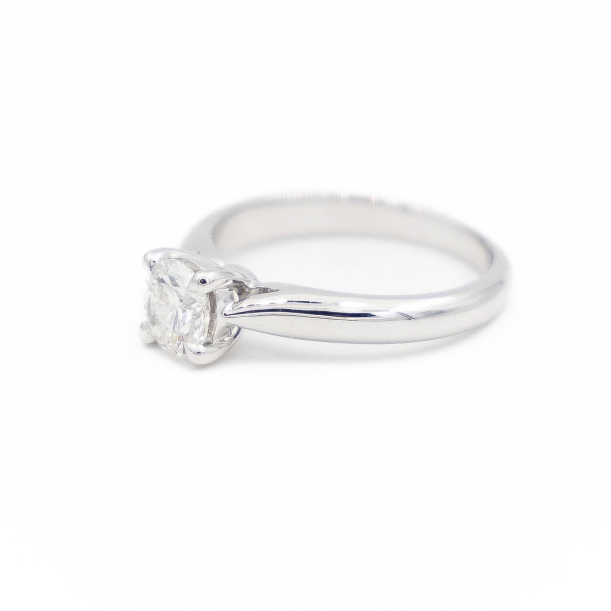 Bague Solitaire Or blanc Diamant - Castafiore