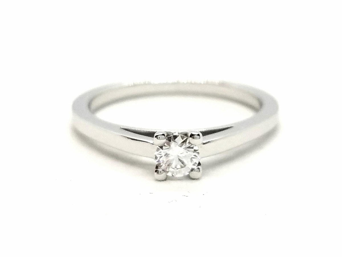 Bague Solitaire Or blanc Diamant - Castafiore