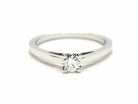 Bague Solitaire Or blanc Diamant - Castafiore