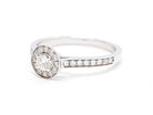 Bague Solitaire Or blanc Diamant - Castafiore