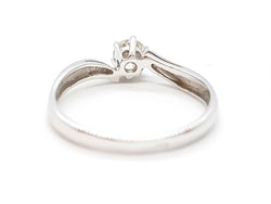 Bague Solitaire Or blanc Diamant - Castafiore