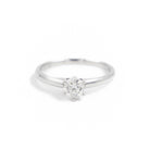 Bague Solitaire Or blanc Diamant - Castafiore