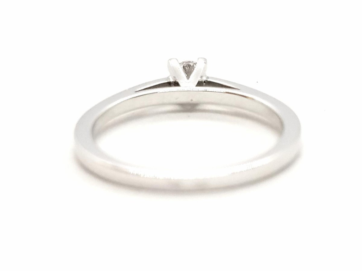 Bague Solitaire Or blanc Diamant - Castafiore