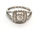 Bague Solitaire Or blanc Diamant - Castafiore