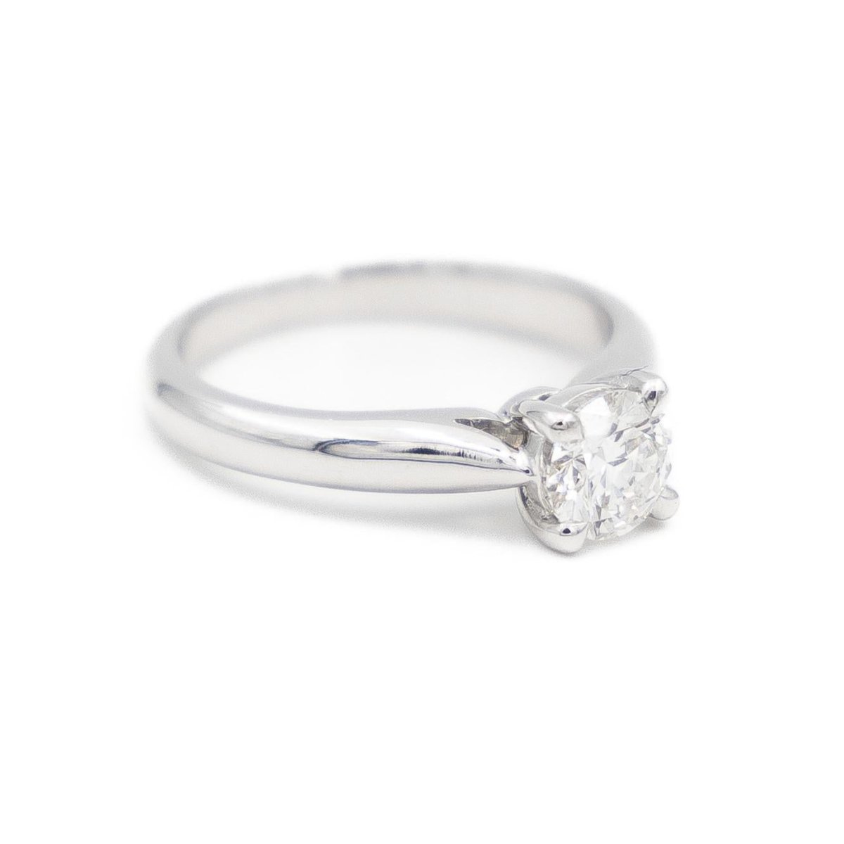 Bague Solitaire Or blanc Diamant - Castafiore