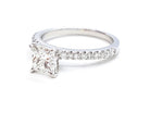 Bague Solitaire Or blanc Diamant - Castafiore