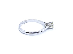 Bague Solitaire Or blanc Diamant - Castafiore