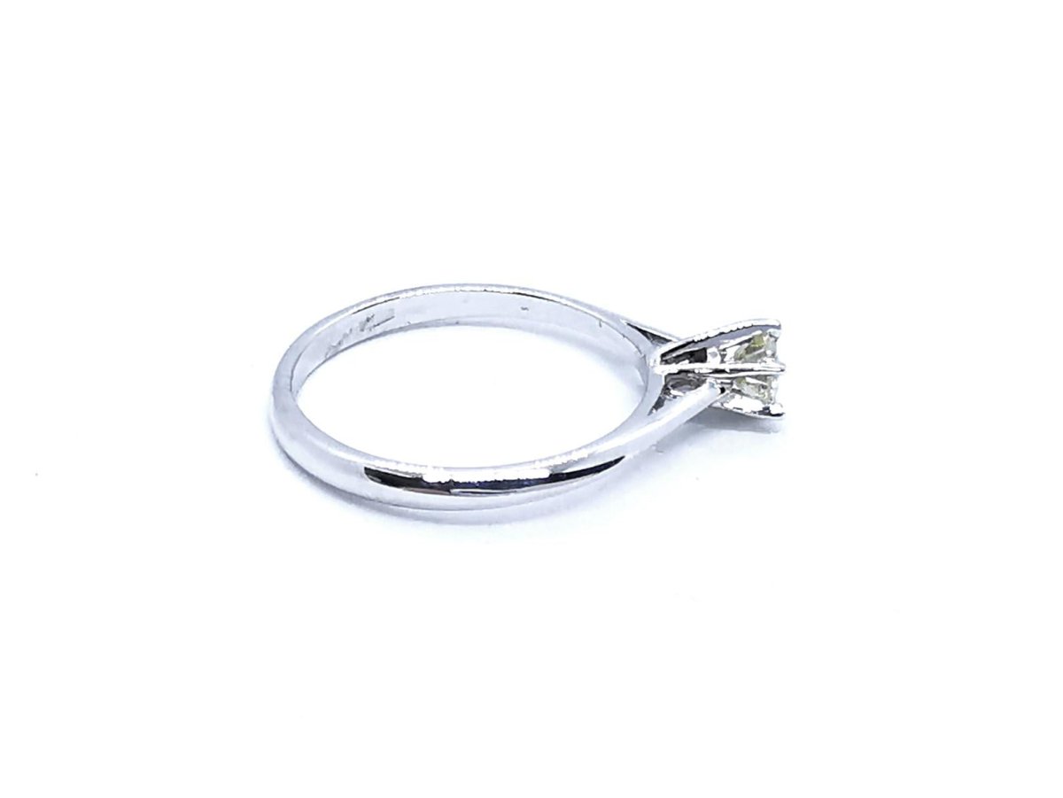 Bague Solitaire Or blanc Diamant - Castafiore