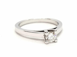 Bague Solitaire Or blanc Diamant - Castafiore