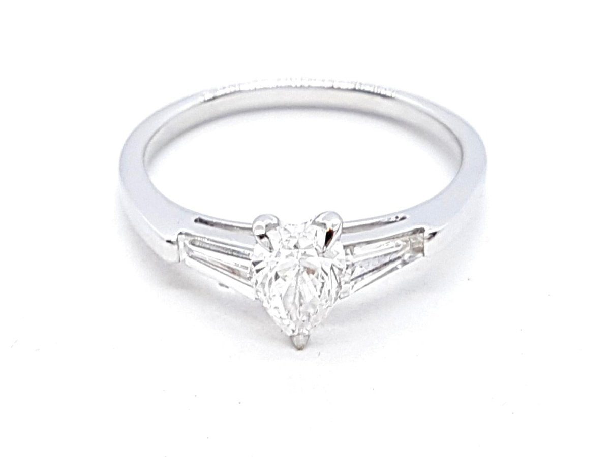 Bague Solitaire Or blanc Diamant - Castafiore