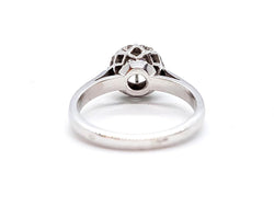 Bague Solitaire Or blanc Diamant - Castafiore