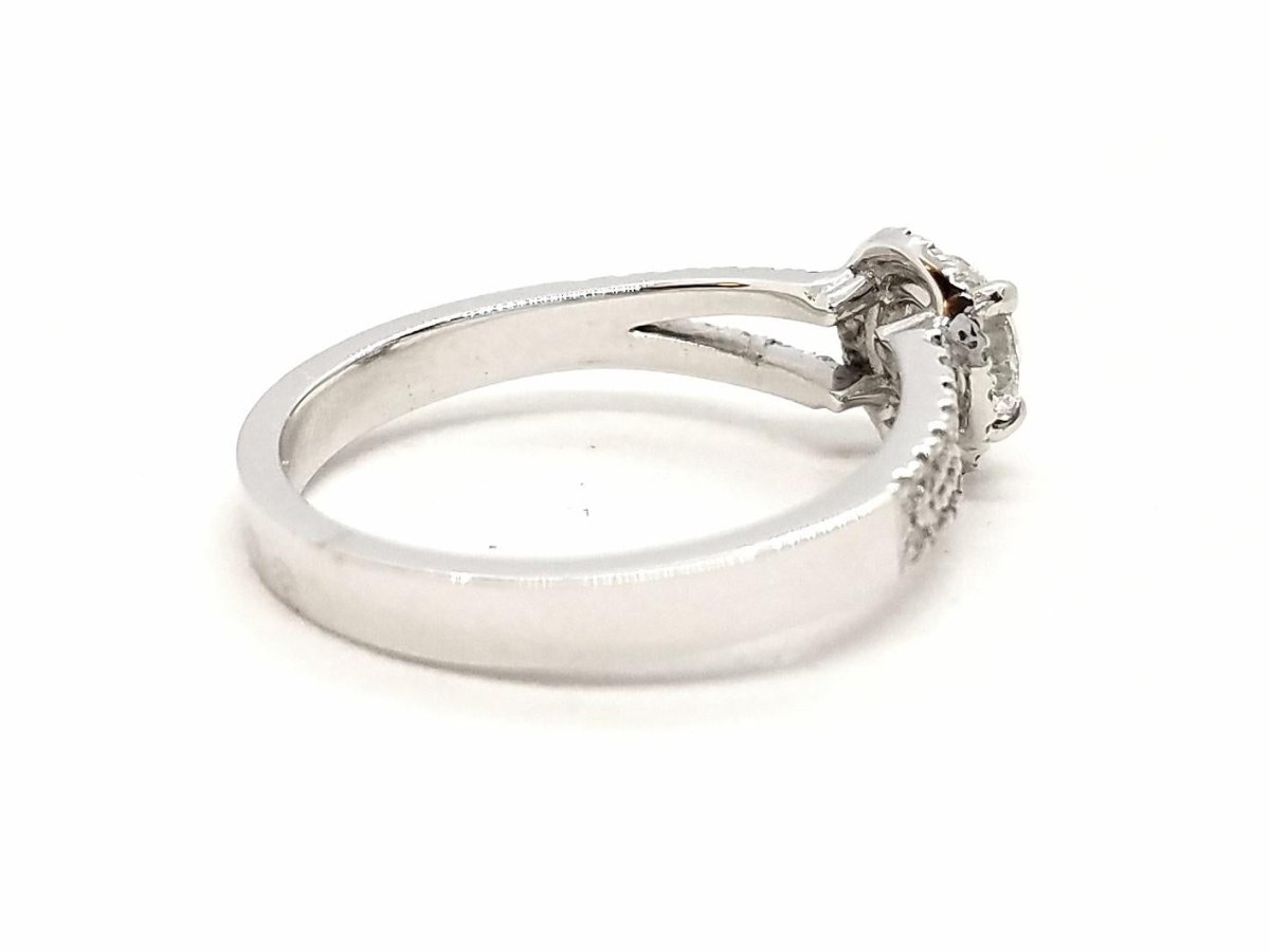 Bague Solitaire Or blanc Diamant - Castafiore