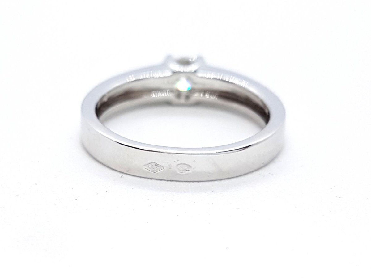 Bague Solitaire Or blanc Diamant - Castafiore