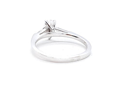 Bague Solitaire Or blanc Diamant - Castafiore