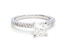 Bague Solitaire Or blanc Diamant - Castafiore