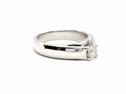 Bague Solitaire Or blanc Diamant - Castafiore