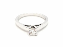 Bague Solitaire Or blanc Diamant - Castafiore