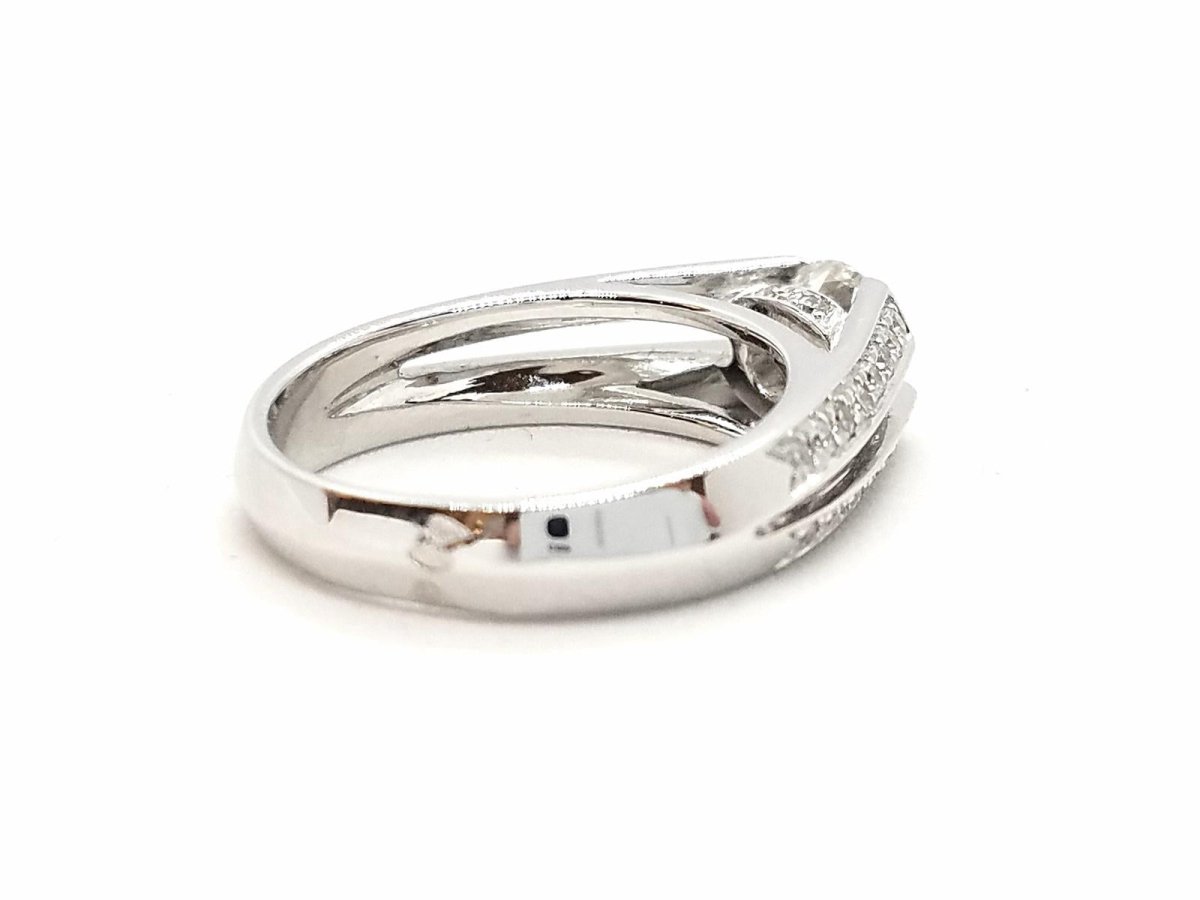 Bague Solitaire Or blanc Diamant - Castafiore