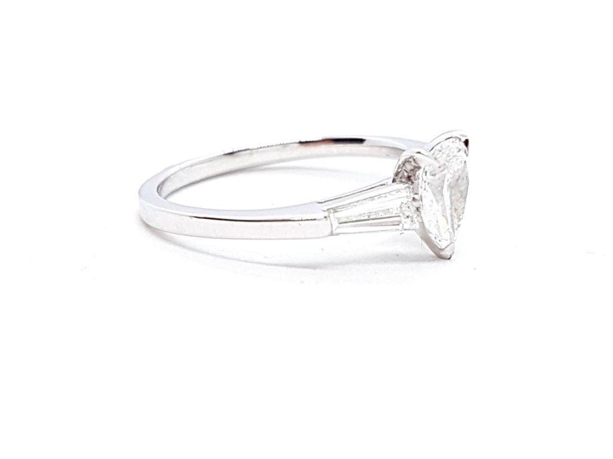 Bague Solitaire Or blanc Diamant - Castafiore