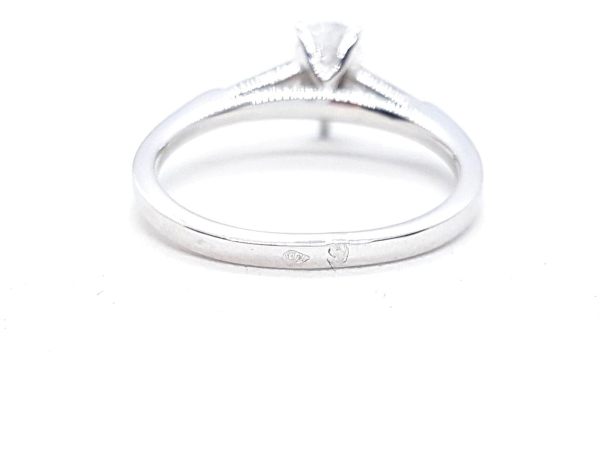 Bague Solitaire Or blanc Diamant - Castafiore